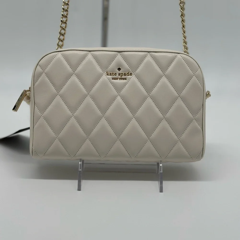 Kate Spade Ivory Quilted Crossbody Bag